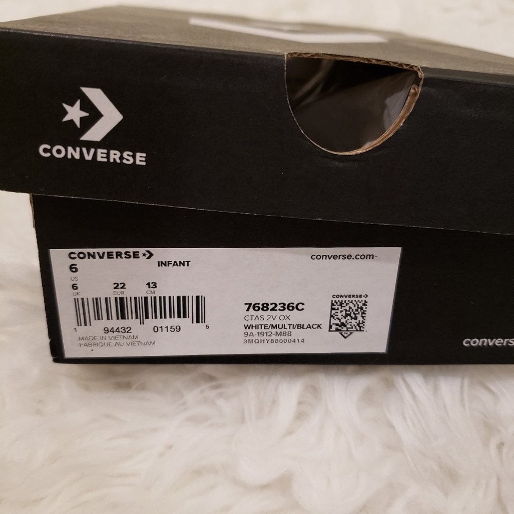 Colorful Toddler Shark Converse